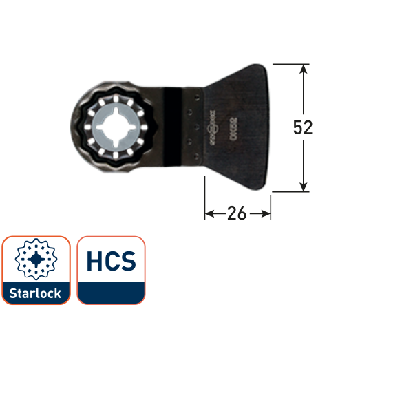Rotec OK 52 Schaafijzer - 52x26 mm - Starlock - HCS