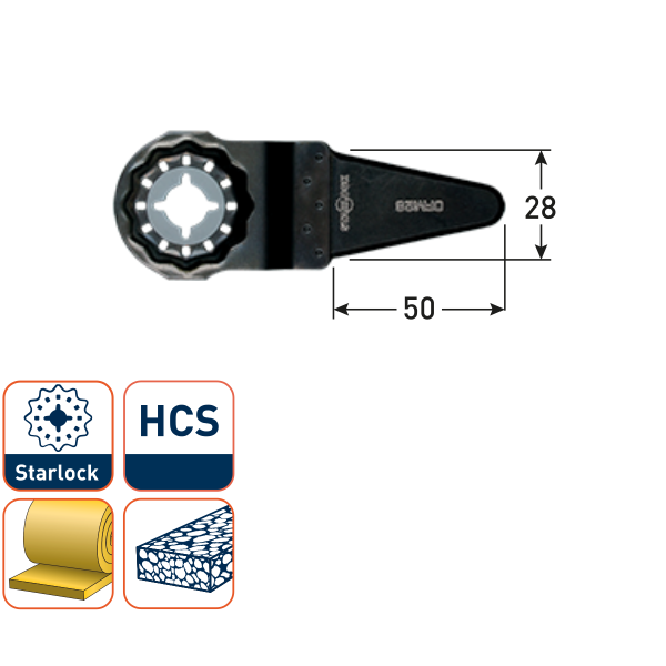 Rotec OFM 28 Voegensnijder - 28x50 mm - Starlock - HCS