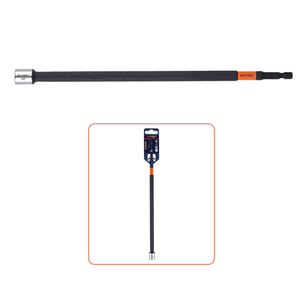Rotec IMPACT Dopsleutel - SW 10 - magnetisch - 250 mm - 1/4" - 821.20101