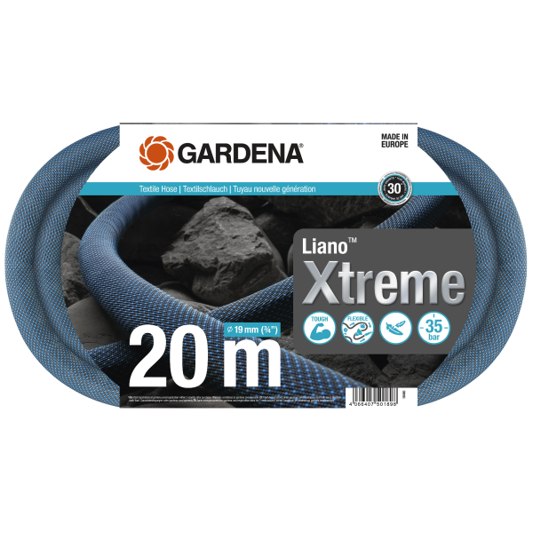 Gardena 18480-20 Textielslang Liano™ Xtreme set - 20 meter - 19 mm (G 3/4")