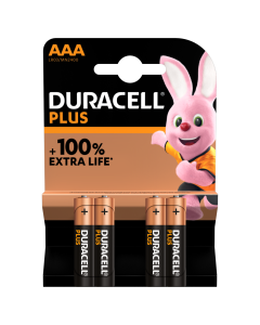 Duracell Plus Power AAA - 1.5V - 4 stuks