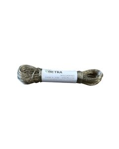 Betra Waslijndraad met stalen kern - 20 meter - Ø2,8 mm - transparant/grijs - 115009V
