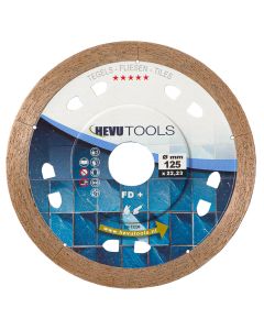 Hevu Tools TEGELS FD PRO FL Diamantzaagblad - Ø125 mm - 10 mm segment - TL09403