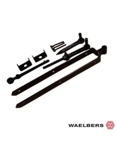 Waelbers Afhangset verstelbaar dubbel - zwart - 77 mm - staal - 147307.75