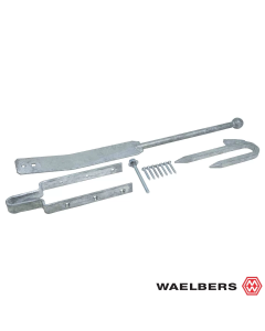 Waelbers Veersluiting 3 delen - grijs - 64 mm - staal - 147353.75