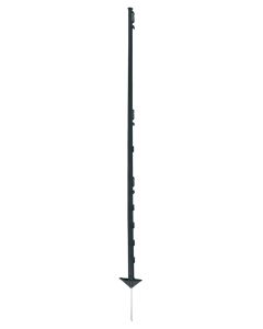 Koltec Afrastering paal - 154 cm - kunststof zwart - 10 stuks - 162-80338-10