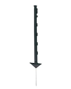 Koltec Afrastering paal - 75 cm - kunststof zwart - 10 stuks - 162-80341-10
