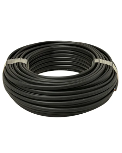 Hevu Tools Snoer afgeplat - 2 x 0,75 mm² - 20 meter - H03VVH2-F - zwart