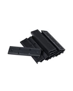 Mac Lean Glasblokjes - 4/8 mm - zwart - 10 stuks - 2400009