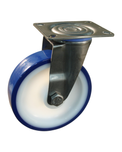 Novio serie 27-30 Zwenkwiel met plaatbevestiging - Ø100 mm - glijlager - PU/TPU - 227.101.306.001 
