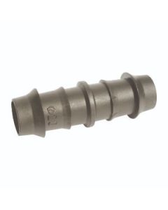 Palaplast rechte verbinder - 2x 16 mm tule - zwart