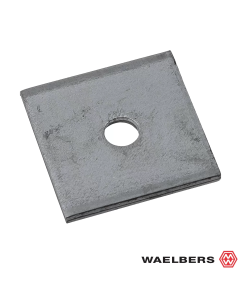 Waelbers Volgplaat M20 60x60x5 mm - staal - blauw verzinkt - 310101.13