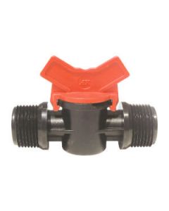 RainBird Druppelslang kogelkraan - 2x 3/4" buitendraad - zwart