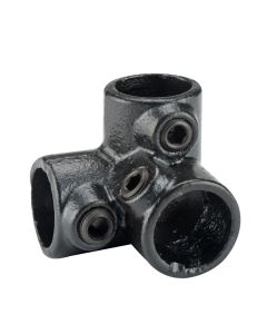 Mac Lean Koppelstuk hoek (3 buizen) Ø42 mm - staal gegalvaniseerd zwart - 3400503