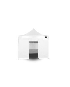 Grizzly GO-WORK Doorwerktent zijwand met ingang - 3 meter - wit - GOWZ3IW