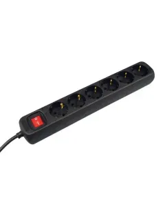 VB Tafelcontactdoos met schakelaar - 6-voudig - 3 meter 3x1,5 mm² - Zwart