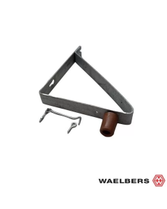 Waelbers Deurvanger 90° - 260x260x330 mm - grijs - staal - 414303.01