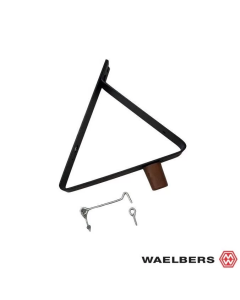 Waelbers Deurvanger 55° - 280x245x240 mm - zwart - staal - 414317.01