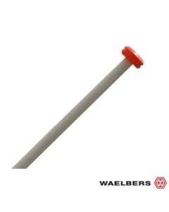 Waelbers Vlaggenstok met oranje knop - hout - 200 cm - 418902.01