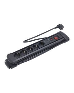 Vetec Tafelcontactdoos met schakelaar en overspanningsbeveiliging - 5-voudig - 1,5 meter - 3 G 1,5 mm² - 46.530.05