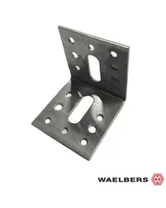 Waelbers Hoekanker met ril - 60x60x57x2 mm - staal verzinkt - 481324.13