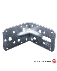 Waelbers Hoekanker met ril - 90x90x60x2 mm - staal verzinkt - 490404.11