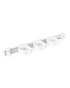 Toolflex One Aluminium rail met 3 gereedschapshouders - 540 mm - Ø15-35 mm - wit