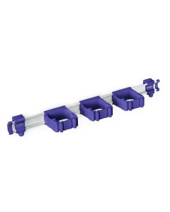 Toolflex One Aluminium rail met 3 gereedschapshouders - 540 mm - Ø15-35 mm - paars