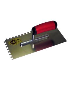 Schwan 5204511 Plakspaan 2-zijdig getand 10 mm - 280x130 mm - RVS - comfort grip