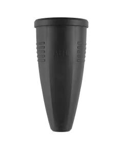 ABL Contrastekker met randaarde - zwart rubber (TPE)
