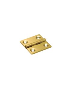 Dulimex Smalscharnier - vaste messing pen - rechte hoeken - massief messing