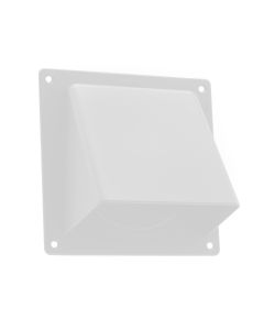 Nedco Universele gevelklep Ø 100/125/110x54 mm - kunststof wit - 625.004.00