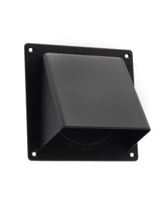 Nedco Universele gevelklep Ø 100/125/110x54 mm - kunststof zwart - 625.004.01