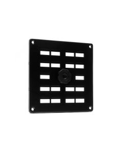 Nedco Schuifrooster - 160x160 mm - aluminium zwart - 635.002.01
