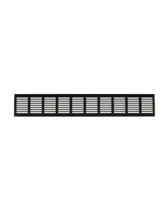 Nedco Plintrooster - 500x80 mm - aluminium zwart - 642.011.01