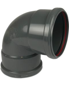 Redi riool PVC-U bocht 87° - Ø110 t/m Ø315 mm - SN4, KOMO/BENOR - 2x manchet