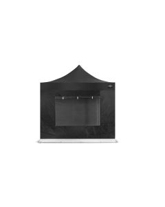 Grizzly GO-WORK Doorwerktent zijwand met raam - 3 meter - zwart - GOWZ3RZ