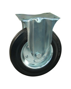 Novio serie 02-15 Bokwiel met plaatbevestiging - Ø100 mm - rollager - rubber/TPE - 302.102.156.000