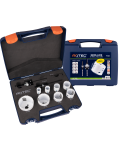 Rotec 533 BiM-Co Gatzagenset "Loodgieter" met Quick-Lock - 6-kant 9 mm - extra hoog - 10-delig - 533.9505