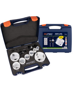 Rotec 533 BiM-Co Gatzagenset "Electricien" met Quick-Lock - 6-kant 9 mm - extra hoog - 10-delig - 533.9510