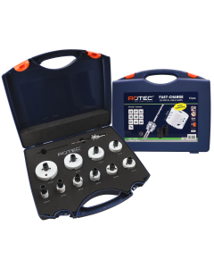 Rotec 533 BiM-Co Gatzagenset "Electricien" met Fast-Change - 6-kant 11 mm - extra hoog - 13-delig - 533.9705