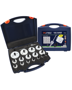 Rotec 533 BiM-Co Gatzagenset "MAX" met Fast-Change - 6-kant 11 mm - extra hoog - 19-delig - 533.9715