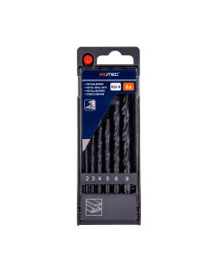 Rotec HSS-R Spiraalborenset / metaalboren - 6-delig - PVC cassette - 900.1020