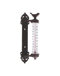 Esschert Design BR20 Wandthermometer vogel - gietijzer