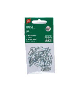 Ellen Tochtstripschroeven verzonken kop - pozidriv (PZ) - 2.6x16 mm - staal verzinkt - 55 stuks - 850100550