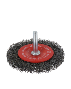 Rotec Stiftborstel - 6 mm - gegolfd staaldraad