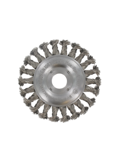 Rotec Rondborstel vlak - 22,2 mm - getordeerd INOX-draad