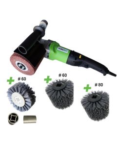 Durotec PROMOSET WT100/800DE Structuur borstelmachine Wood - 800W - 6-delig - DUR51010