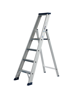 DAS ET4A Hercules ANO Enkele trapladder - 1x4 sporten - geanodiseerd aluminium