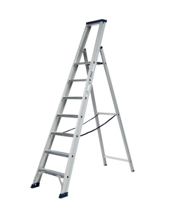 DAS ET7A Hercules ANO Enkele trapladder - 1x7 sporten - geanodiseerd aluminium
